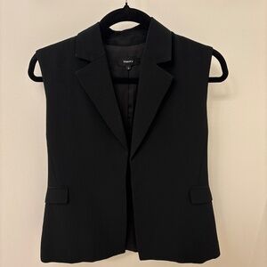 Theory Modern Suit Vest in Black, Women’s Size 4